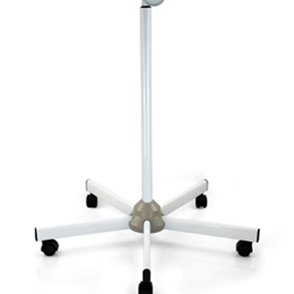 Pie universal sobre cinco ruedas