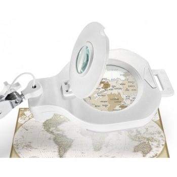 Flexo lupa 5D-20D doble Led regulable + UV